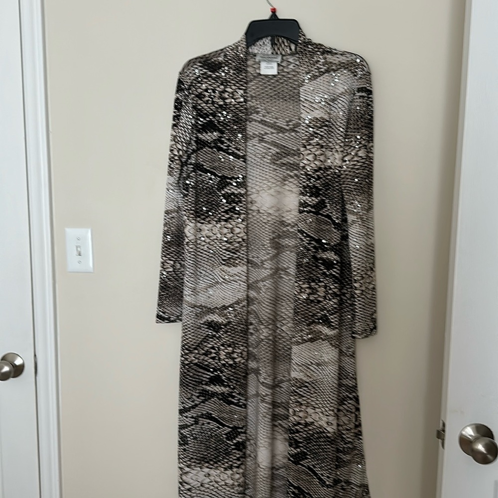 ZOONI SNAKESKIN DESIGN JACKET.  SIZE S